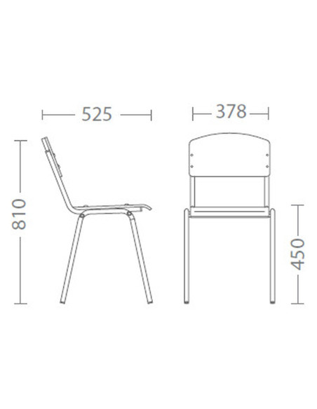 Ученически стол Tina black Бук E-263