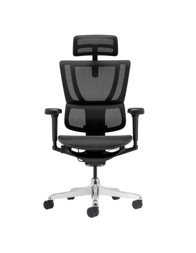 Ергономичен стол ERGOHUMAN IOO ULTRA - черна рамка - черен