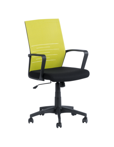 Работен офис стол Carmen 7041 - черен - зелен