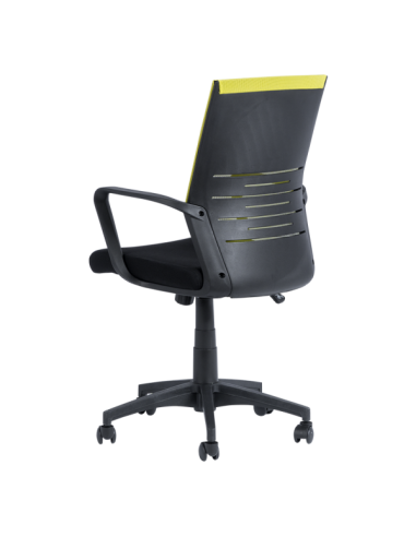 Работен офис стол Carmen 7041 - черен - зелен