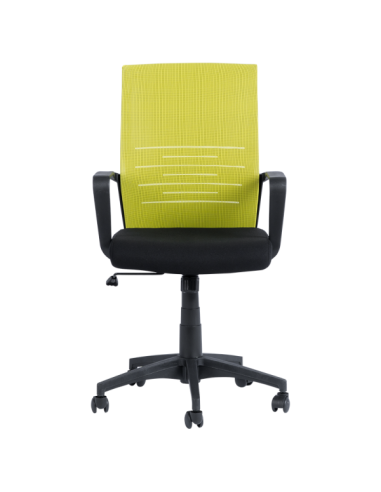 Работен офис стол Carmen 7041 - черен - зелен