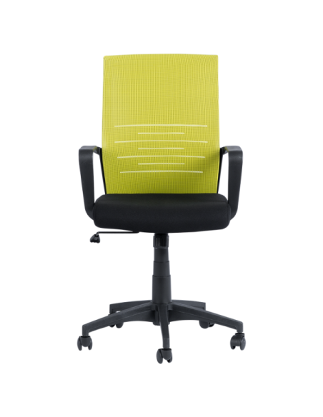 Работен офис стол Carmen 7041 - черен - зелен