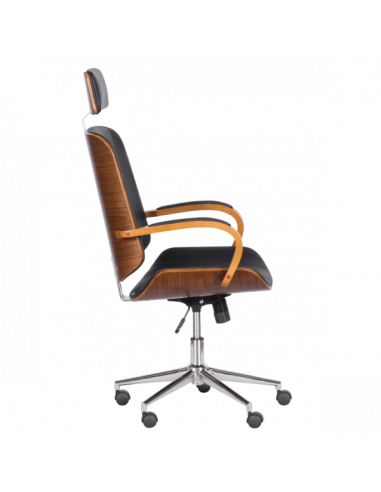 Президентски офис стол Carmen 6401 - орех - черно