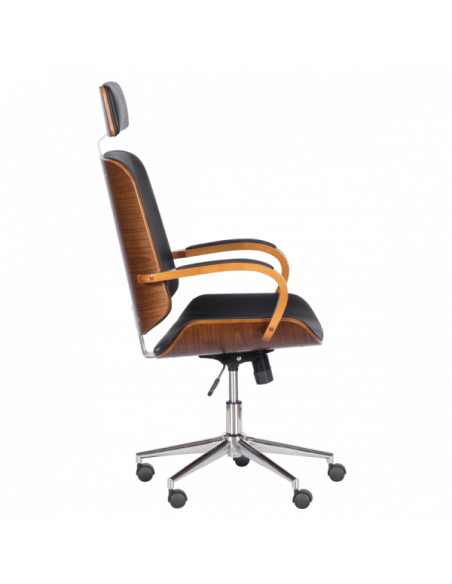 Президентски офис стол Carmen 6401 - орех - черно