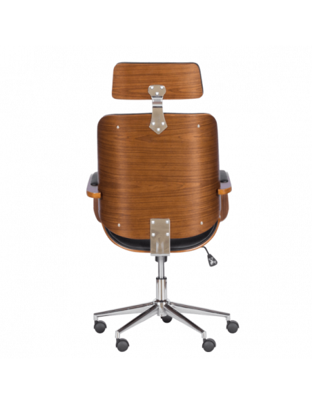 Президентски офис стол Carmen 6401 - орех - черно