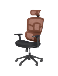 Ергономичен стол Carmen 7582 - оранжев-черен 2