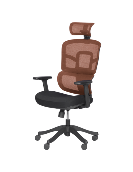 Ергономичен стол Carmen 7582 - оранжев-черен