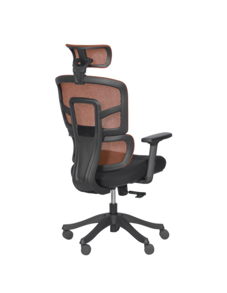 Ергономичен стол Carmen 7582 - оранжев-черен