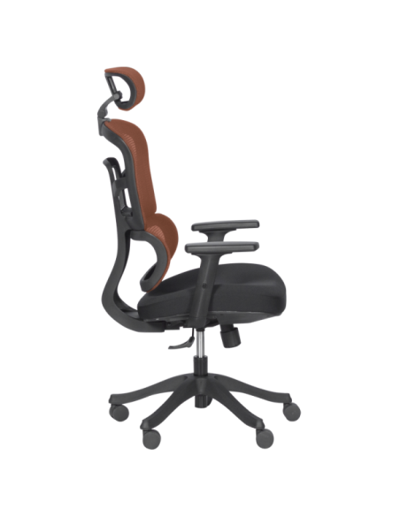 Ергономичен стол Carmen 7582 - оранжев-черен