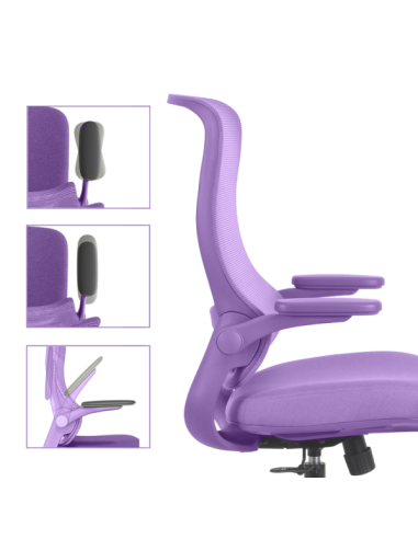 Ергономичен стол BAKU - лилав