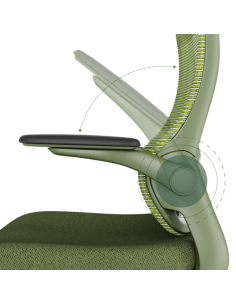 Ергономичен стол BAKU - зелен 2