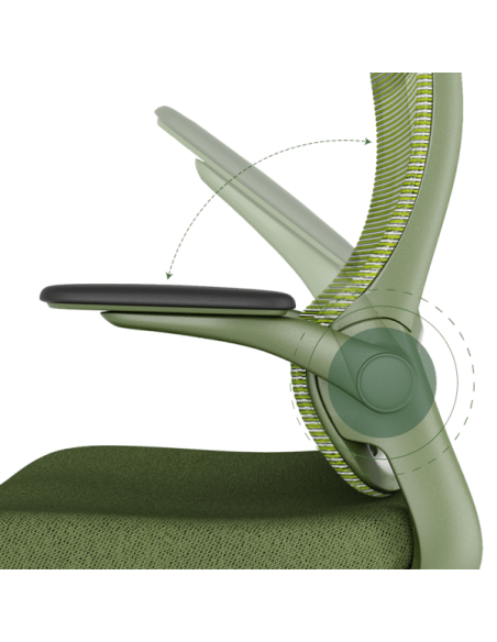 Ергономичен стол BAKU - зелен