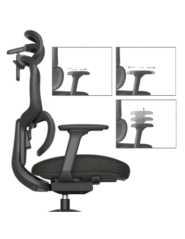 Ергономичен стол LERIK - черен