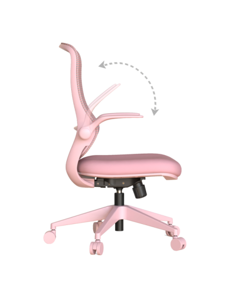 Ергономичен стол ASTARA - светлорозов