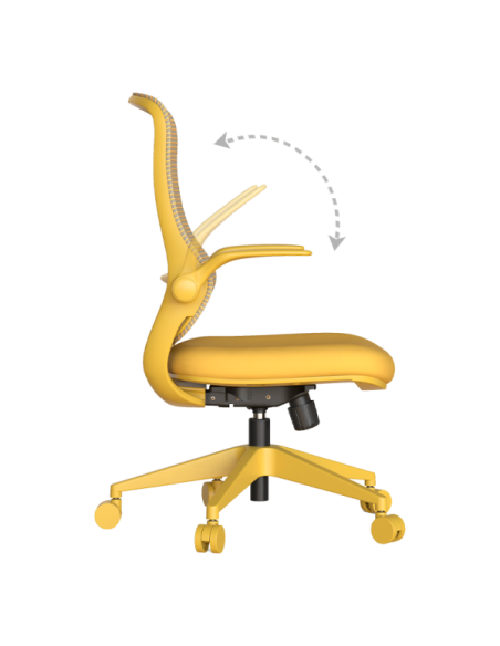 Ергономичен стол ASTARA - жълт