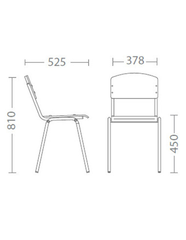 Ученически стол Tina Alu Бук E-263