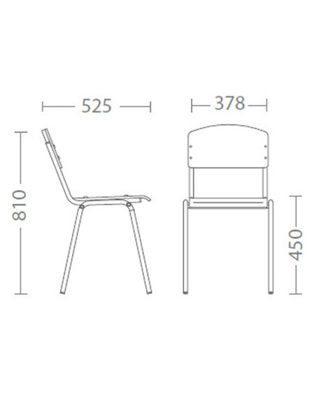 Ученически стол Tina Alu Бук E-263