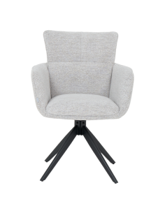 Трапезен стол GILES - бял меланж 2