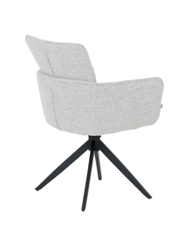 Трапезен стол GILES - бял меланж