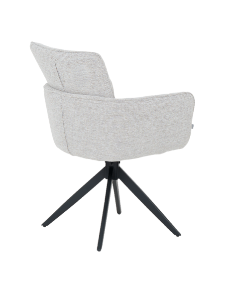 Трапезен стол GILES - бял меланж