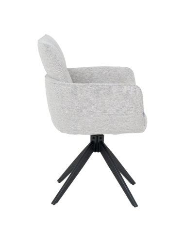 Трапезен стол GILES - бял меланж