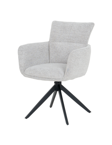 Трапезен стол GILES - бял меланж