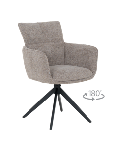 Трапезен стол GILES - кафяв