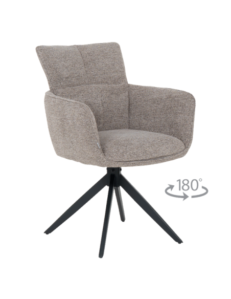 Трапезен стол GILES - кафяв