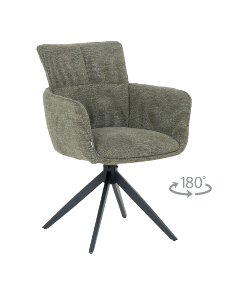 Трапезен стол GILES - тъмнозелен