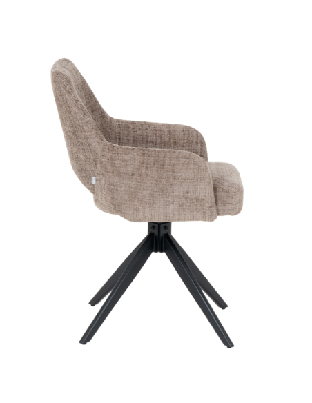 Трапезен стол HEREFORD - кафяв