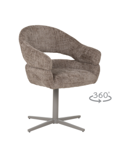 Трапезен стол VELASCO  - тъмнокафяв MC