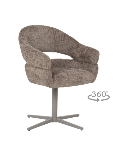 Трапезен стол VELASCO  - тъмнокафяв MC