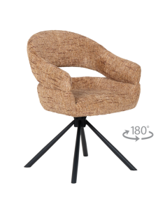 Трапезен стол SACABA - кафяв