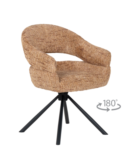 Трапезен стол SACABA - кафяв