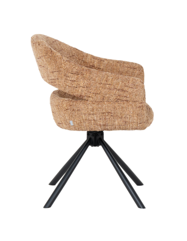 Трапезен стол SACABA - кафяв