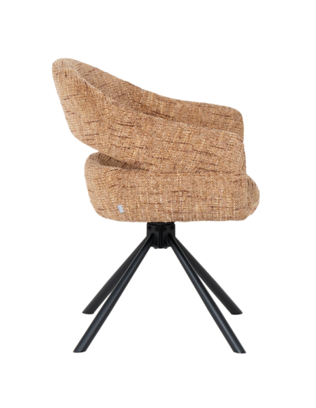 Трапезен стол SACABA - кафяв