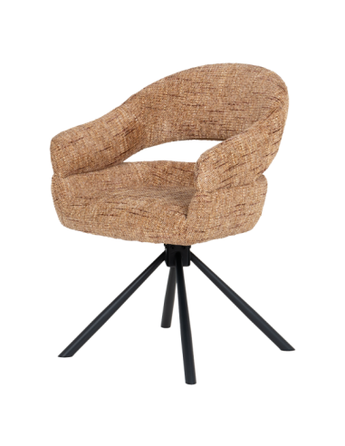 Трапезен стол SACABA - кафяв