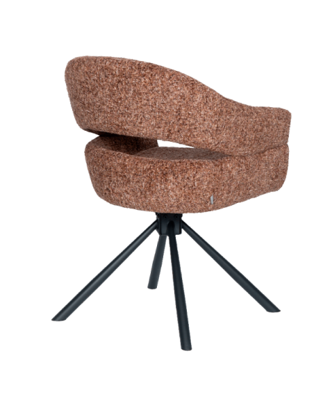 Трапезен стол SACABA - тъмнокафяв