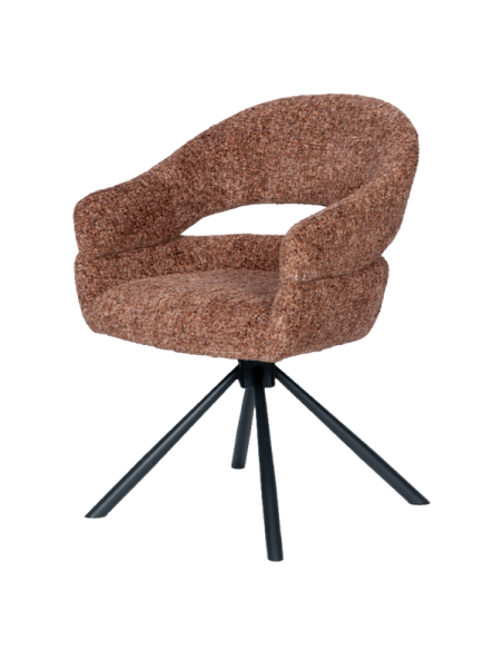 Трапезен стол SACABA - тъмнокафяв