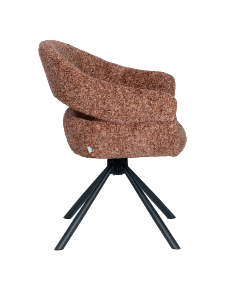 Трапезен стол SACABA - тъмнокафяв