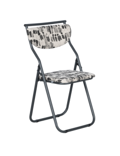 Сгъваем стол SATER - черен-бял