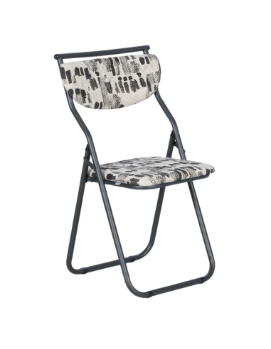 Сгъваем стол SATER - черен-бял