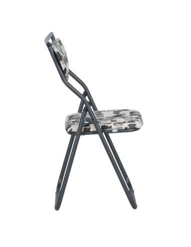 Сгъваем стол SATER - черен-бял