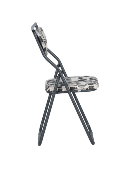 Сгъваем стол SATER - черен-бял