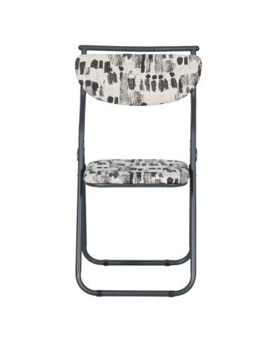 Сгъваем стол SATER - черен-бял