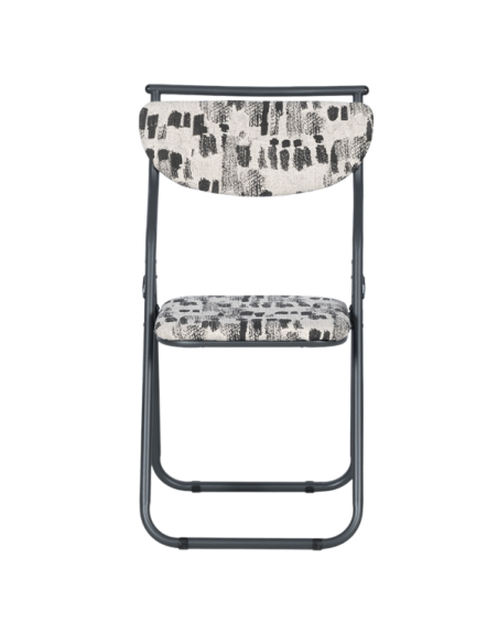 Сгъваем стол SATER - черен-бял