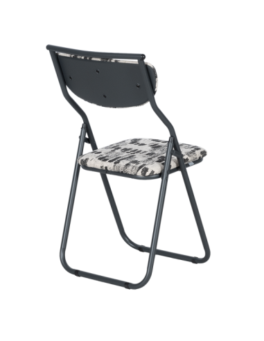 Сгъваем стол SATER - черен-бял