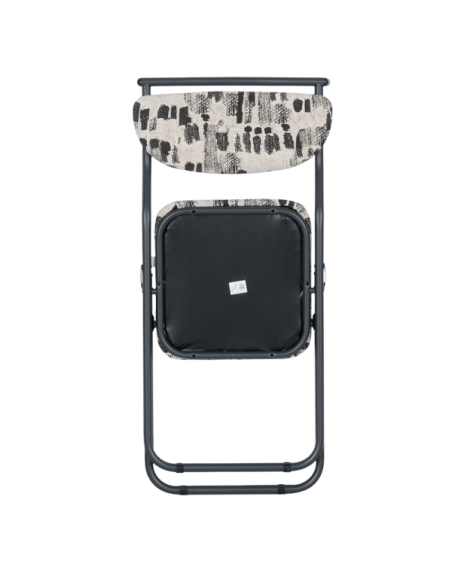 Сгъваем стол SATER - черен-бял