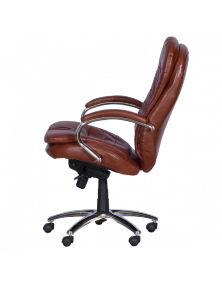 Президентски офис стол Carmen 8113-1 - искрящо кафяв