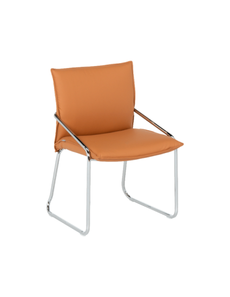 Посетителски стол Carmen 1144 - оранжев